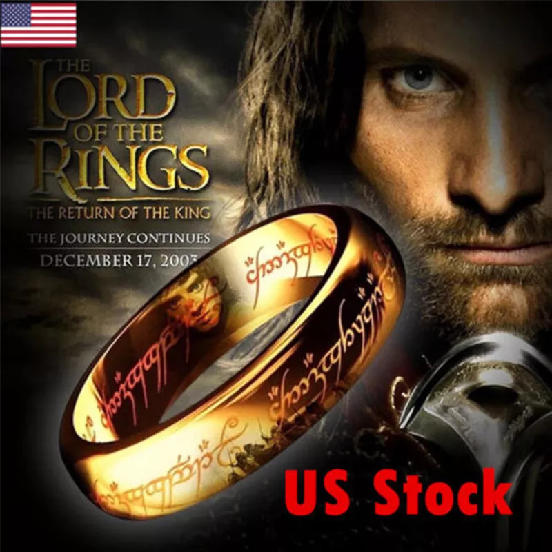 King Ring Lord of The Rings ring 6mm – Lotr Ring – The One Ring to Rule  Them All For Men & Women – Hobbit Stainless Steel Ring of Power