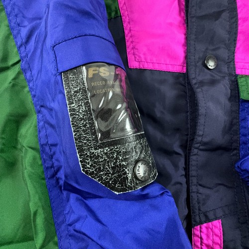Giacca da Sci/Snowboard Nevica Vintage blu geometrica con cappuccio - Taglia L/X - Foto 11 di 18