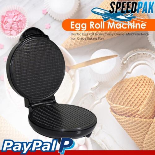 Electric Egg Roll Maker Crispy Omelet Mold Crepe Baking Machine Kitchen Tool - Picture 1 of 7