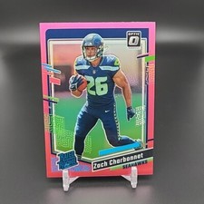 ZACH CHARBONNET 2023 DONRUSS OPTIC PINK PRIZM RATED ROOKIE RC
