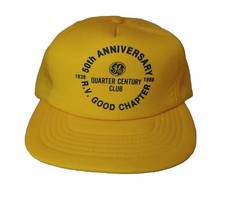 Vintage 80s GE General Electric Trucker Hat Employee Cap 50th Anniversary RV VTG