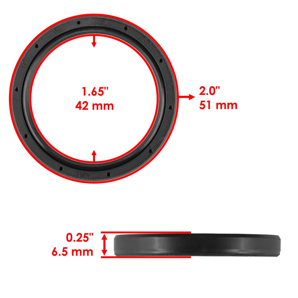 Rear Differential Bearings & Seals For Honda Rancher 350 TRX350TM 2x4 S 2000-06 Foto 2 de 4