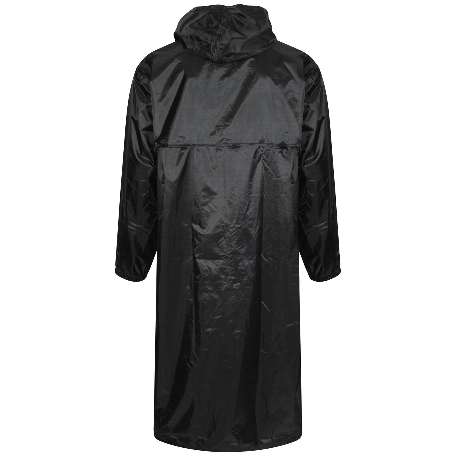 MENS WOMENS UNISEX LONG HOODED RAIN COAT WATERPROOF KAGOOL RAIN MAC