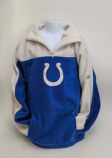 Indianapolis Colts Youth Reebok L 14/16 Hoodie Hooded Sweatshirt Blue/White