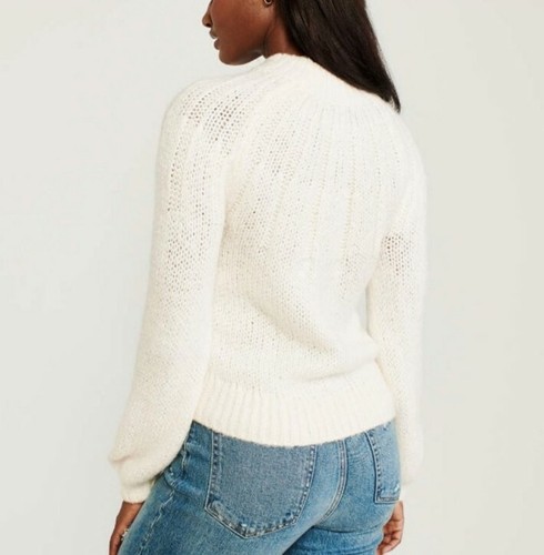 abercrombie white sweater