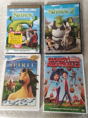 Shrek 2-Disk,Shrek 2 Widescreen,Spirit Stallion, Cloudy with