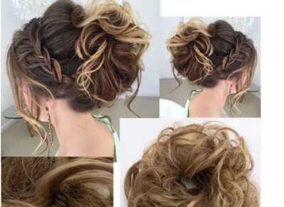Chouchou Cheveux Extension 100% Naturel - Queue De Cheval, Volume, Couleur Noir