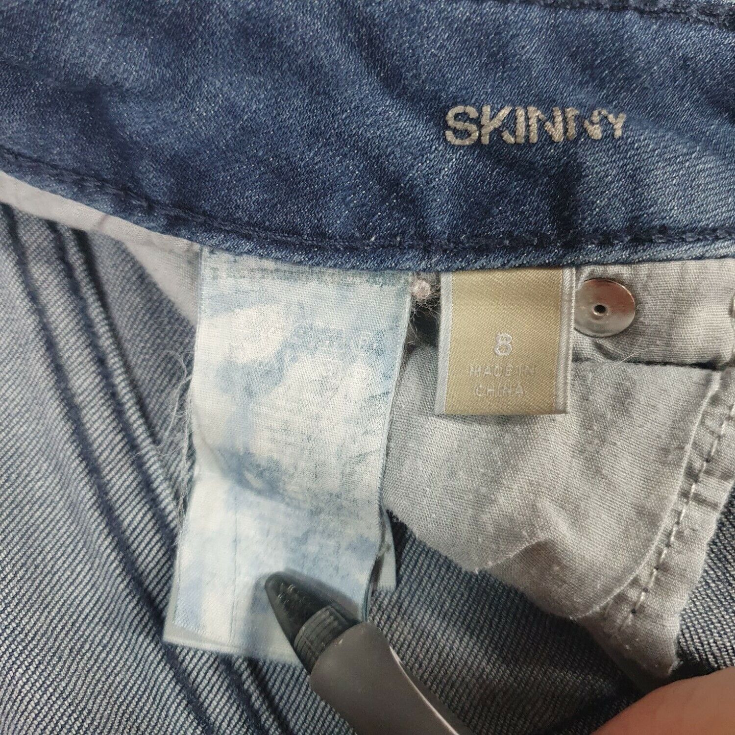 Michael Kors Skinny Jeans Womens 8 Distressed Mid… - image 9