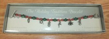 The Holiday Traditions Collectible Women's Christmas Bracelet in Box READ