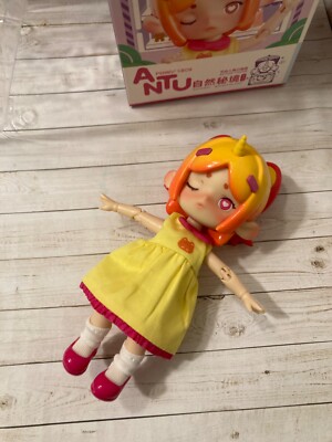 antu blind box natural wonderland bjd figure yellow unicorn cat girl doll