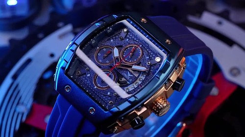 ONOLA Barrel Waterproof Multifunction Chronograph Luminous Calendar Quartz Watch - Picture 2 of 31