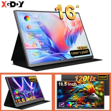 120Hz Portable Monitor 18.5'' HDR 1080p Screen Extender for Laptop Gaming Switch