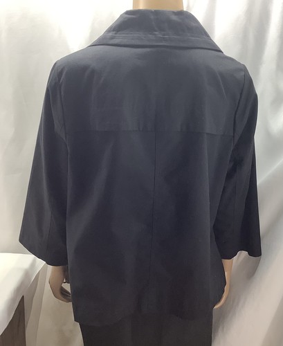 Studio Works Jacket Womens XLarge Black Full Zip Lined 3/4 Sleeve MGO230810/OB7 - Picture 2 of 8