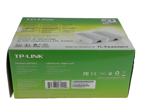 TP-Link AV500 Nano Powerline Adapter Starter Kit TL-PA4010KIT White - Picture 7 of 16