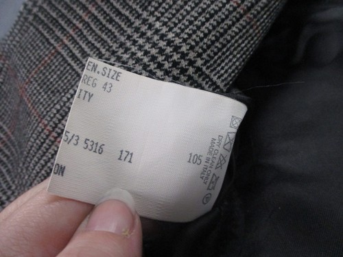 Brooks Brothers Jacket Adult 43 Loro Piana Merino Wool Sport Coat Blazer Mens - Picture 12 of 15
