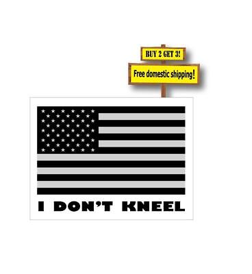 10in x 3in I Stand for the Flag I Kneel for the Cross Magnet