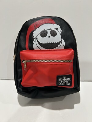 The Nightmare Before Christmas Jack Skellington Faux Leather Mini Backpack  New