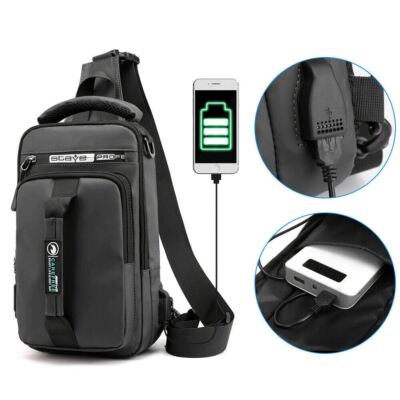 Anti Theft Crossbody Bag with USB Port, Suitable for Travel and Daily Use