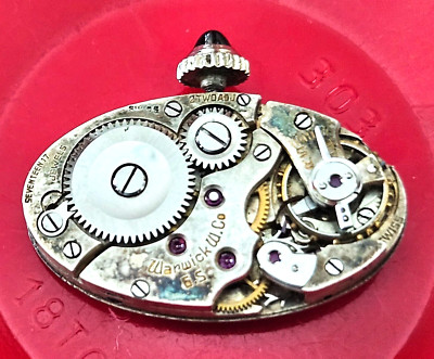 VINTAGE~WARWICK 6S~17J SWISS WATCH MOVEMENT