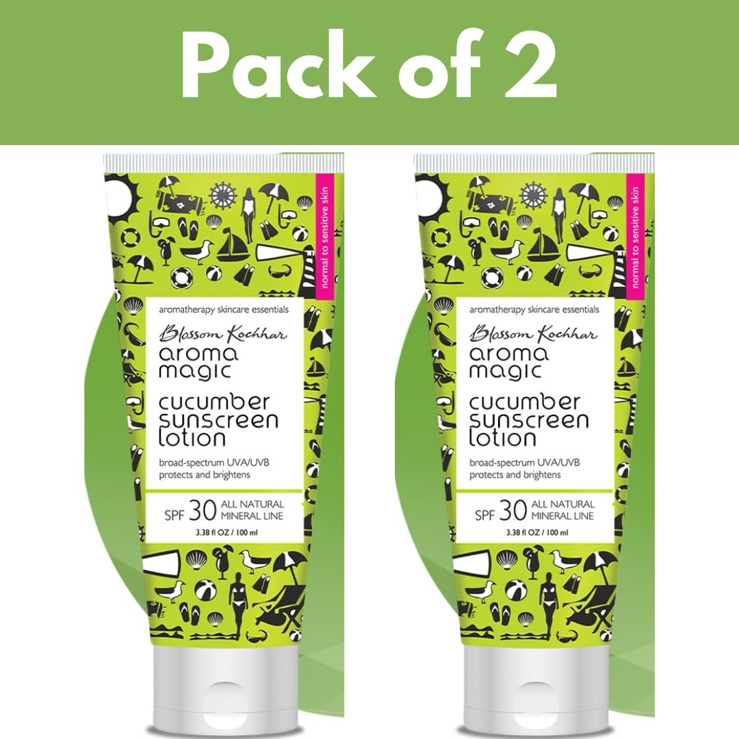 Aroma Magic Cucumber Sunscreen Lotion, Broad Spectrum Protection UVA/UVB 100ml