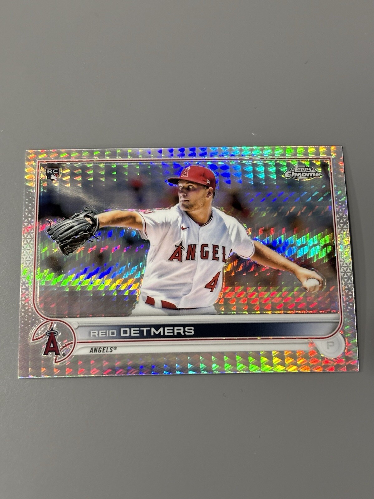 2022 Topps Chrome - Prism Refractor #79 Reid Detmers (RC) - Los Angeles Angels