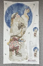 Daisy Kingdom Father Christmas Door Panel Banner Holiday Cut and Sew Vtg 1670