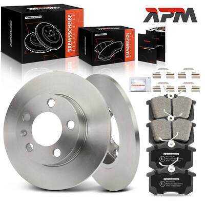 Bremsscheiben Bremsbeläge Hinten Ø230 für Audi A3 TT VW Golf 4 Polo Bora Skoda