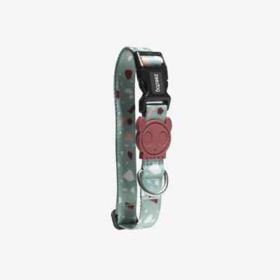 Zee.Dog Terrazzo Green Dog Collar | Adjustable Durable w Security Lock Buckle