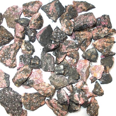 Rhodonite Stone Mineral Specimen Raw Natural Rough Crystal | eBay UK