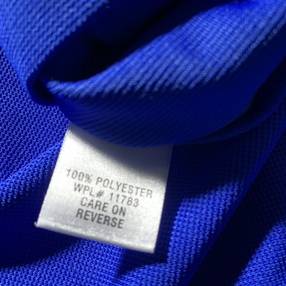 Camisa Holloway Para Hombres MED Azul Blanco Polo Botón Seco-Excel Golf Pickelball Foto 3 de 4