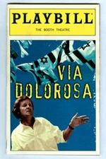 Vintage 1999 David Hare in VIA DOLOROSA at Booth Theatre BROADWAY Playbill!
