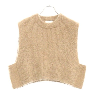 HYKE 22AW Mohair Knit Vest Brown Women