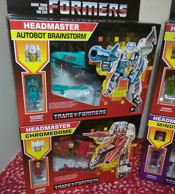 Transformers Headmaster Reissue Hardhead Chromedome Brainstorm