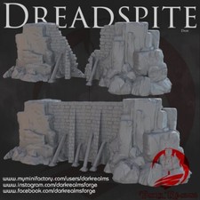 Dark  Realms Dreadspite Damm von Isengart Herr der Ringe Tabletop Terrain 28mm