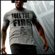 Special Ops T-Shirt Infantry Ranger Fuel The Fire Military XL Charcoal Gray Tee