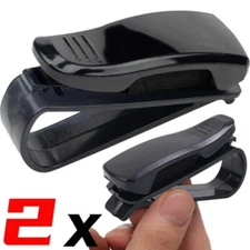 2 pcs Car Sun Visor Glasses Box Sunglasses Clip Card Ticket Holder Stand