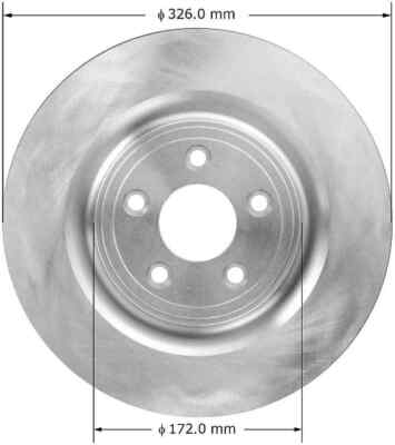 Disc Brake Rotor fits 2005-2014 Jaguar Super V8,Vanden Plas,XJ8,XJR XK S-Type  B