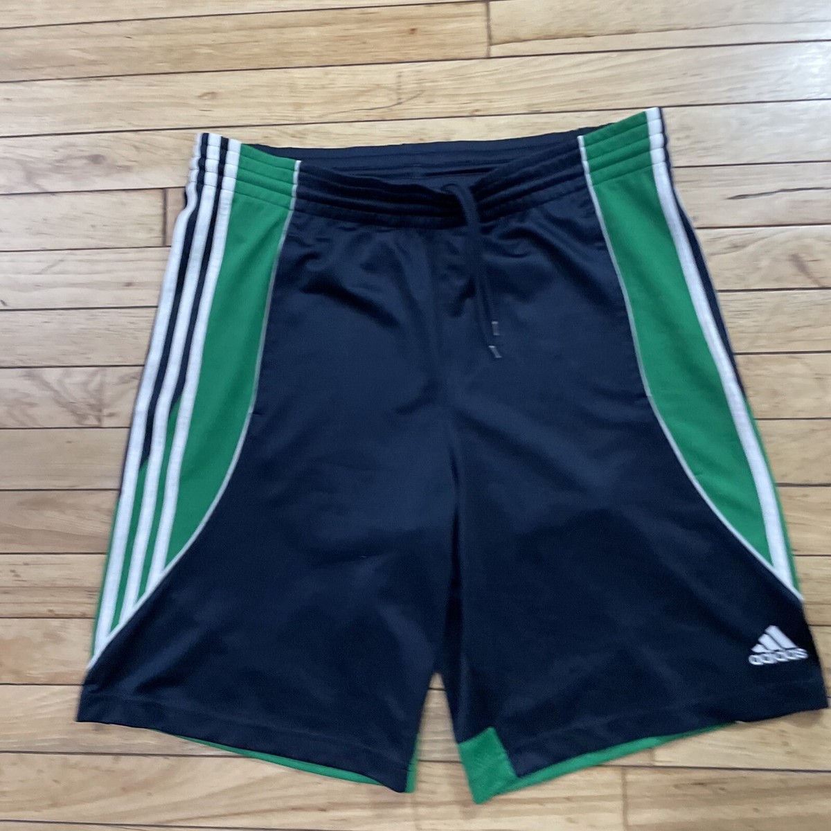 ADIDAS Y2k Mesh Shorts Men S Blue Green Trefoil 3 Stripe Run