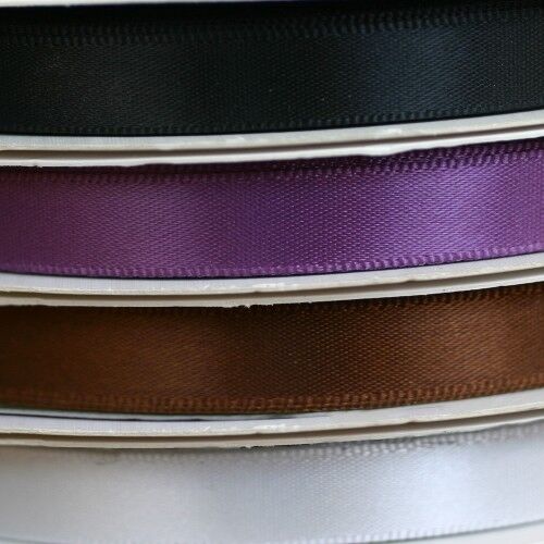 2 Mètres de RUBAN SATIN POLYESTER (aspect relativement brillant) - Largeur 1 cm - Foto 1 di 9