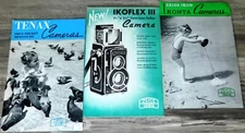 Vintage Ziess Ikon Camera Brochure & Price Guide ~ MCM Ephemera ~ 3 Pieces📸