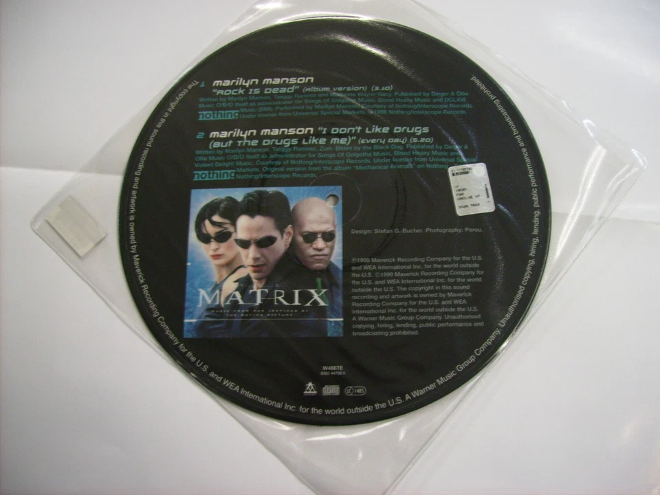 MARILYN MANSON - ROCK IS DEAD - 10" PICTURE DISC VINYL NEW UNPLAYED 1999 - Immagine 2 di 2