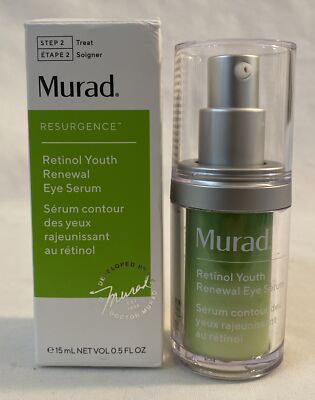 Murad RETINOL YOUTH RENEWAL EYE SERUM Step 2 NIB 0.5oz/ 15mL