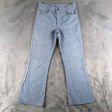 Vtg 70s Levis 746 Jeans Womens Chambray Fit 29.5x27 Orange Tab Boot Cut Flare