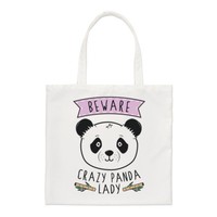 Beware VerrüCkt Panda Damen Regular Tragetasche Lustig Tier Süß Schulter
