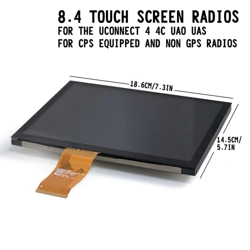 REPLACEMENT 8.4" 17-23 UCONNECT 4C UAQ LCD DISPALY TOUCH SCREEN RADIO NAVIGATION - Picture 7 of 15