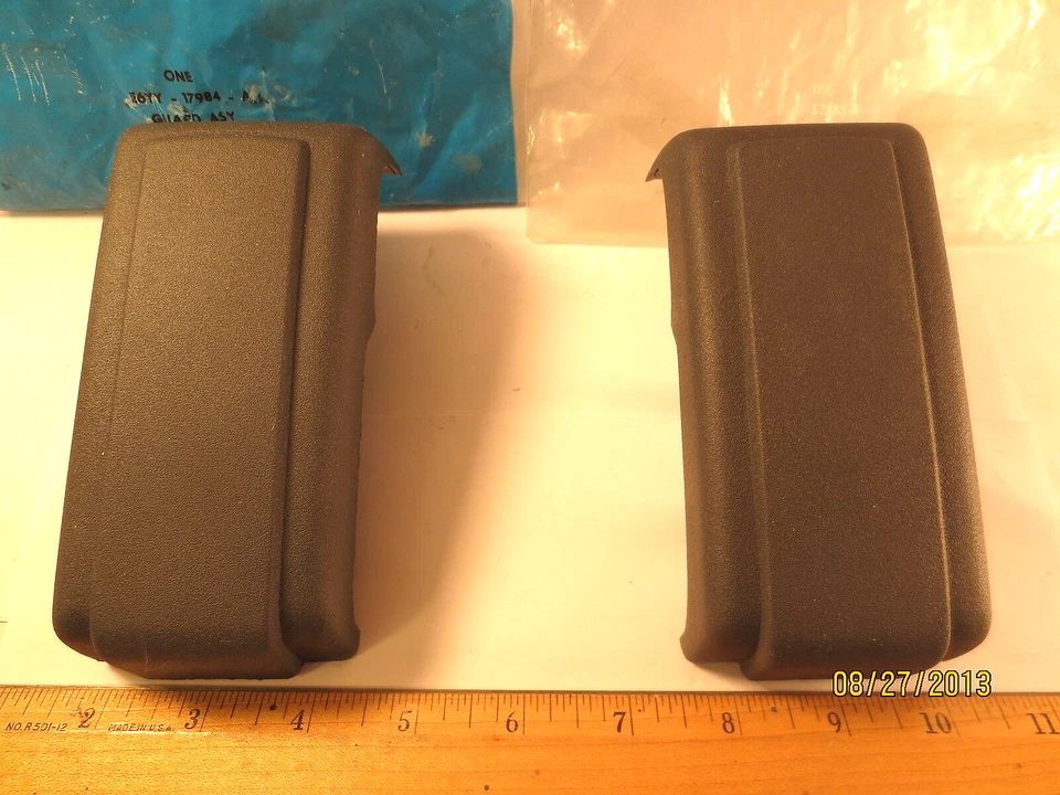 2 PCS, 1 R/H & 1 L/H, FORD 1985/1987 MERCURY LYNX "GUARD ASSY" (REAR BUMPER) NOS - Image 3 of 4