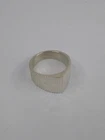 VTG Sterling Silver Fluted Striped Modern Tapered Band Ring Size 8.75 9.4 g