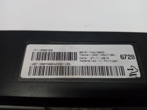 13586728 Modulo Electronico para OPEL ASTRA J BERLINA 5P Excellence 2013 854702 - Imagen 3 de 10