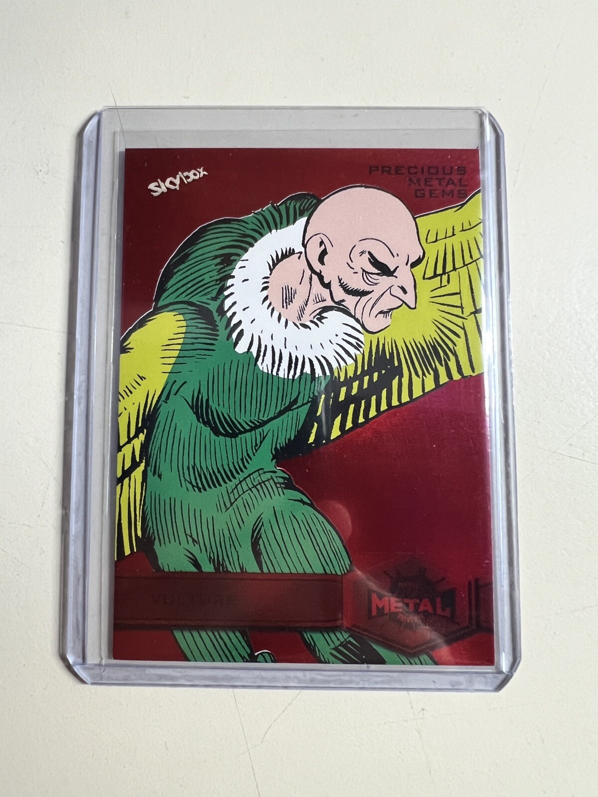 2022 Marvel Metal Universe Spider-Man High Series PMG Red 86/100 Vulture #195