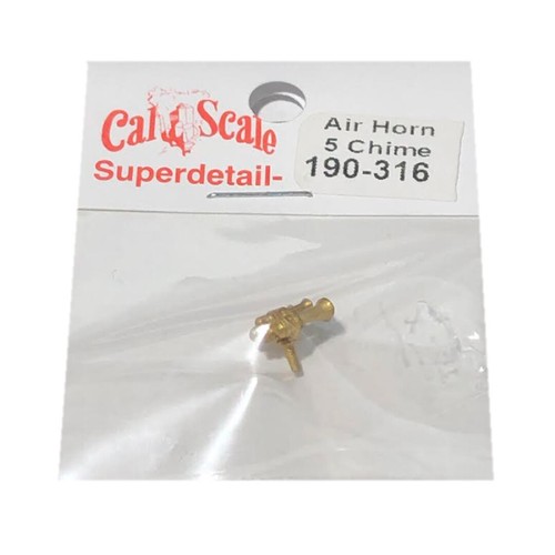 Cal Scale 190316 Nathan Diesel Air Horn Brass Casting 5Chime HO Scale